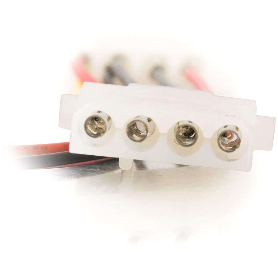 C2G 6in 3-pin Fan to 4-pin Pass-Through Power Adapter Cable