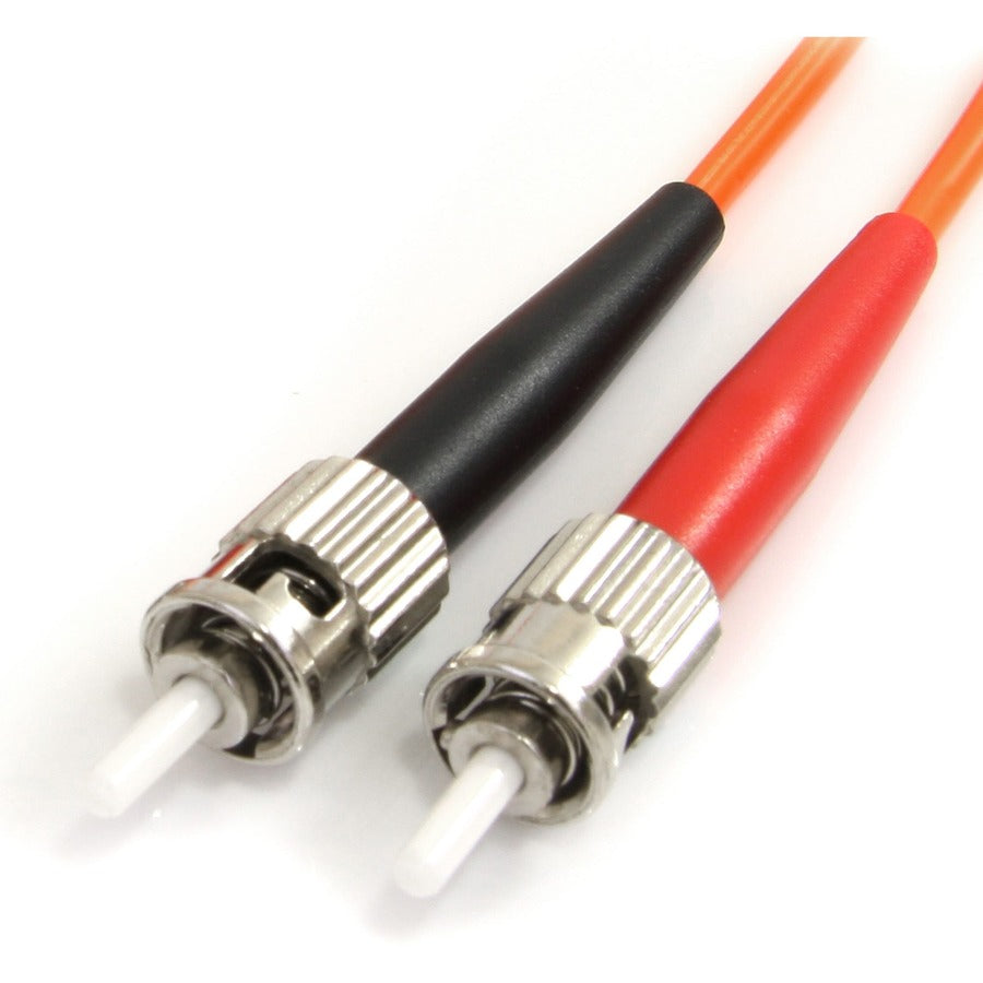 StarTech.com 2m Fiber Optic Cable - Multimode Duplex 62.5/125 - LSZH - ST/ST - OM1 - ST to ST Fiber Patch Cable