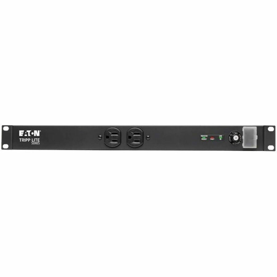 Eaton Tripp Lite Series Isobar 12-Outlet Network Server Surge Protector, 15 ft. (4.57 m) Cord with L5-20P Plug, 3840 Joules, Diagnostic LEDs, 1U Rackmount