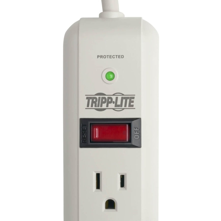 Eaton Tripp Lite Series Protect It! 7-Outlet Surge Protector, 12 ft. Cord, 1080 Joules, Diagnostic LED, Light Gray Housing