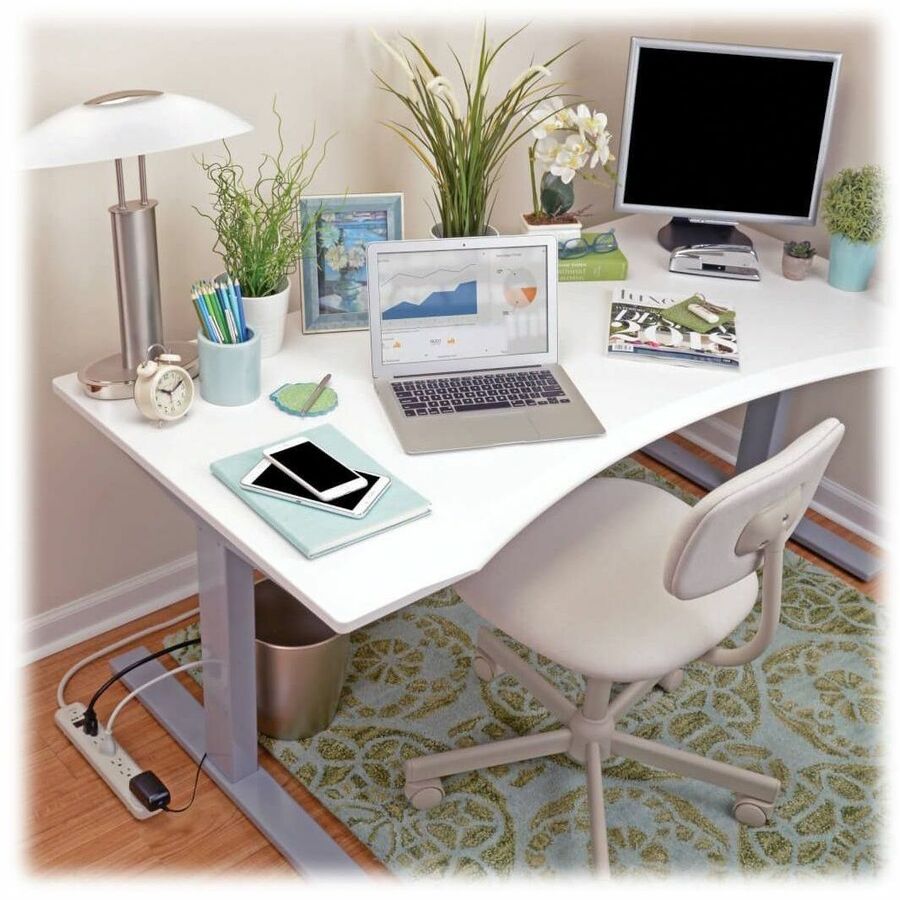 Eaton Tripp Lite Series Protect It! 7-Outlet Surge Protector, 12 ft. Cord, 1080 Joules, Diagnostic LED, Light Gray Housing