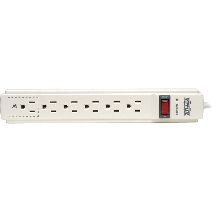 Eaton Tripp Lite Series Protect It! 6-Outlet Surge Protector, 4 ft. (1.22 m) Cord, 790 Joules, Tel/Fax/Modem Protection