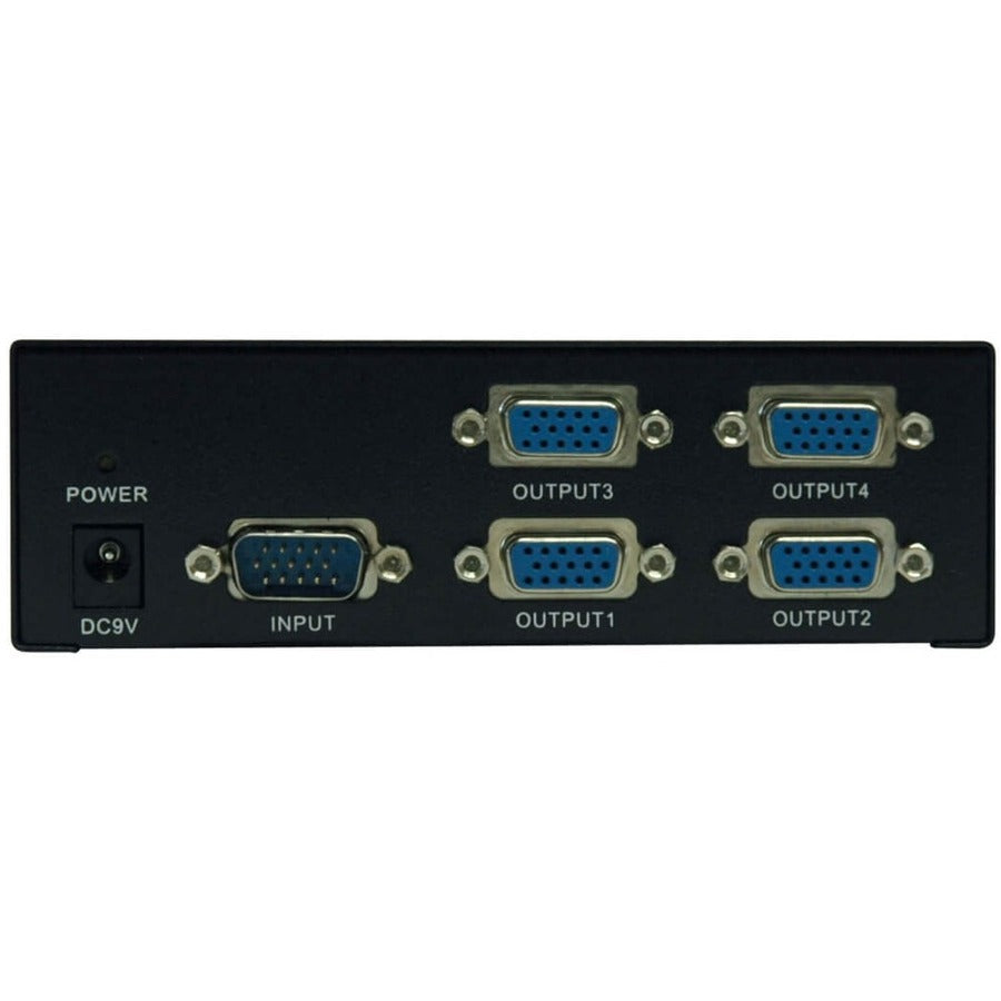 Eaton Tripp Lite Series 4-Port VGA/SVGA Video Splitter with Signal Booster, High Resolution Video, 350MHz, (HD15 M/4xF)