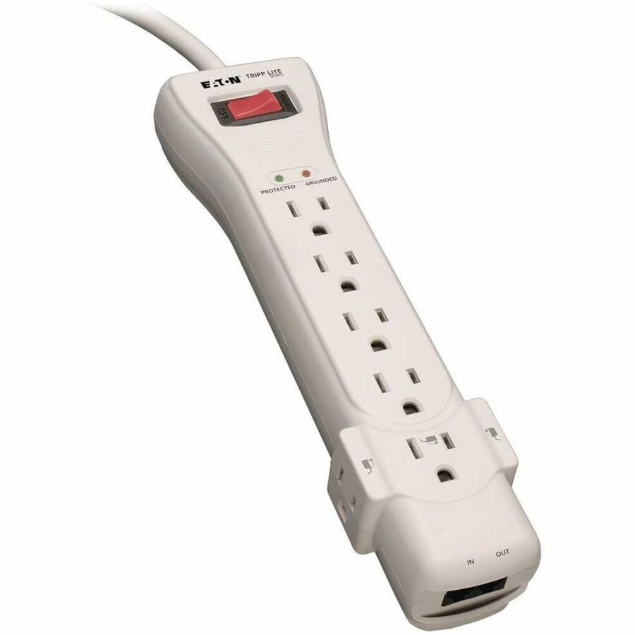 Eaton Tripp Lite Series Protect It! 7-Outlet Surge Protector, 7 ft. (2.13 m) Cord, 2520 Joules, Fax/Modem Protection, RJ11
