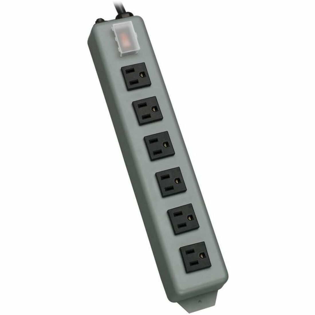 Eaton Tripp Lite Series Industrial Power Strip, 6 Right-Angle Outlets, 15 ft. (4.6 m) Cord, Mounting Tabs