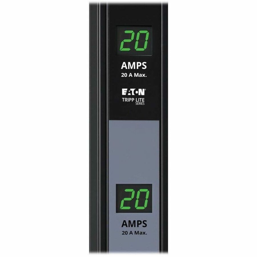 Eaton Tripp Lite Series 3.8kW Single-Phase Local Metered PDU, Dual Circuit, 120V Outlets (32 5-15/20R), L5-20P/5-20P, 10 ft. (3.05 m) Cord, 0U Vertical