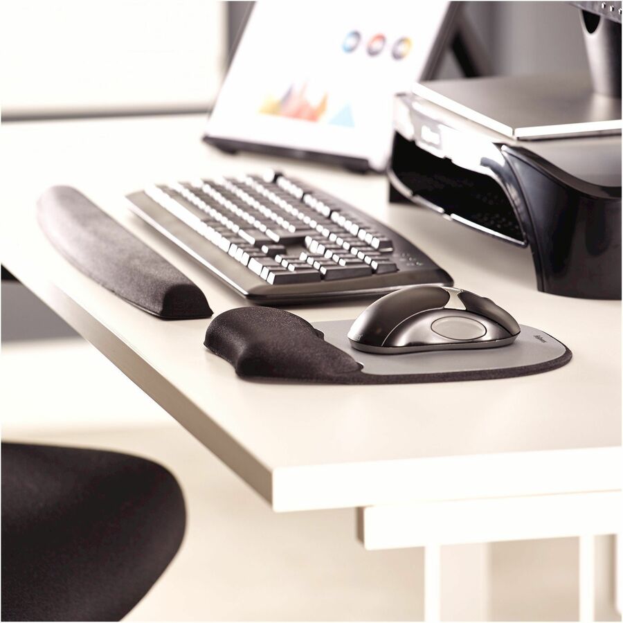 Fellowes® Memory Foam Keyboard Wrist Rest - Black (9178201)