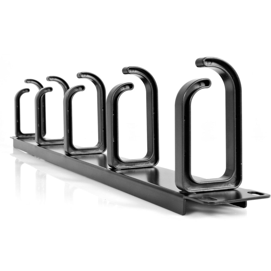 StarTech.com 1U 19in Metal Rackmount Cable Management Panel - Rack cable management kit - 1U