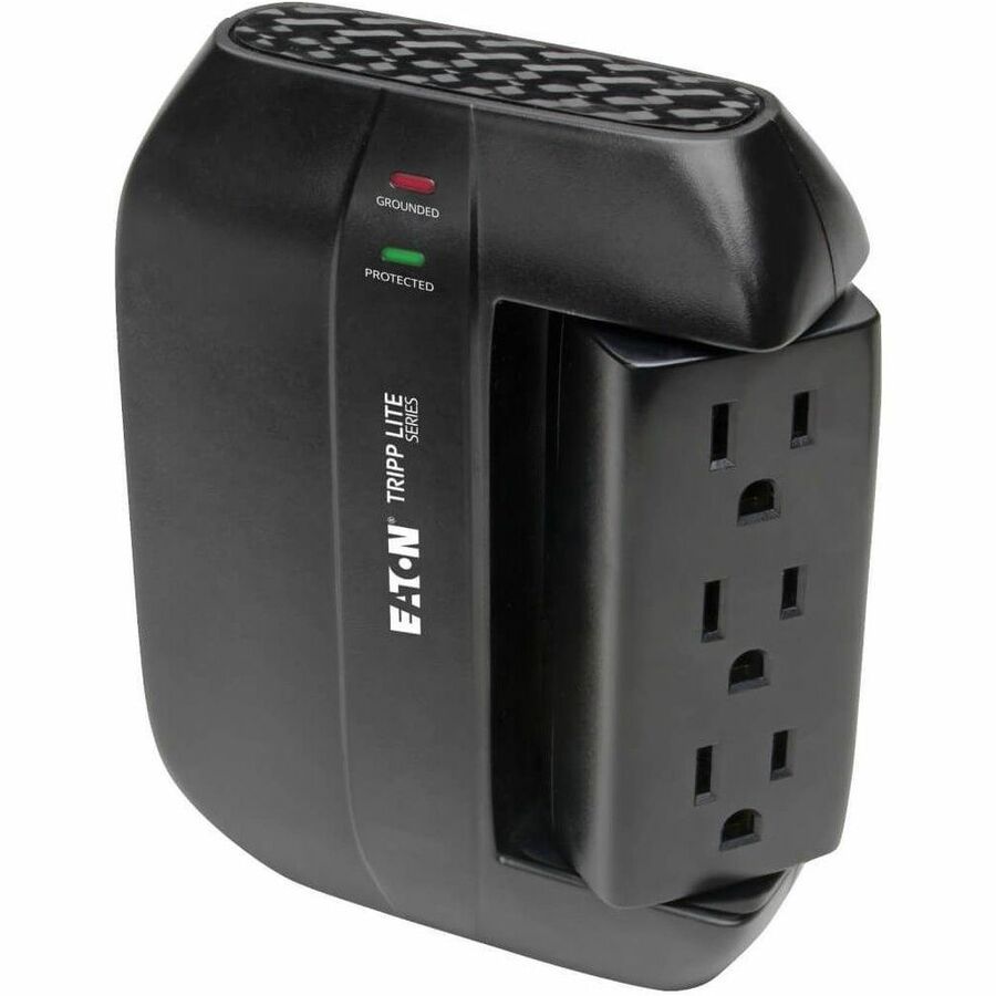 Eaton Tripp Lite Series Protect It! Surge Protector with 3 Rotatable Outlets, 3 Stationary, side facing Outlets, Direct-Plug In, 1200 Joules