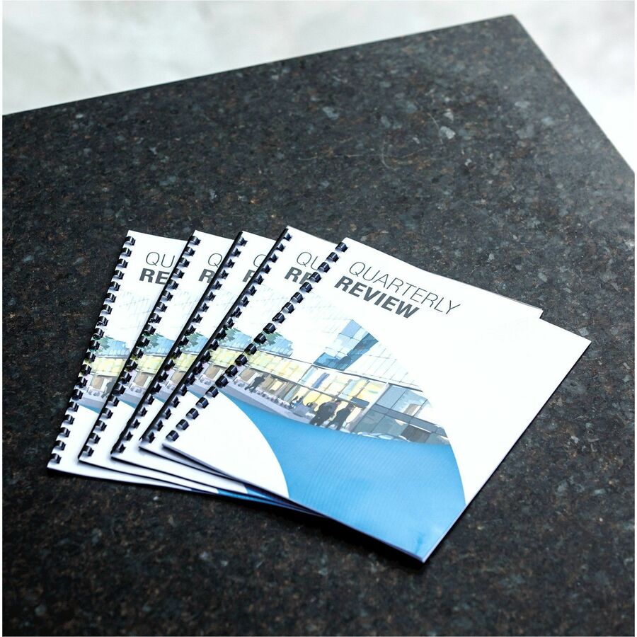 Fellowes Plastic Binding Combs - Navy, 3/8" Diameter