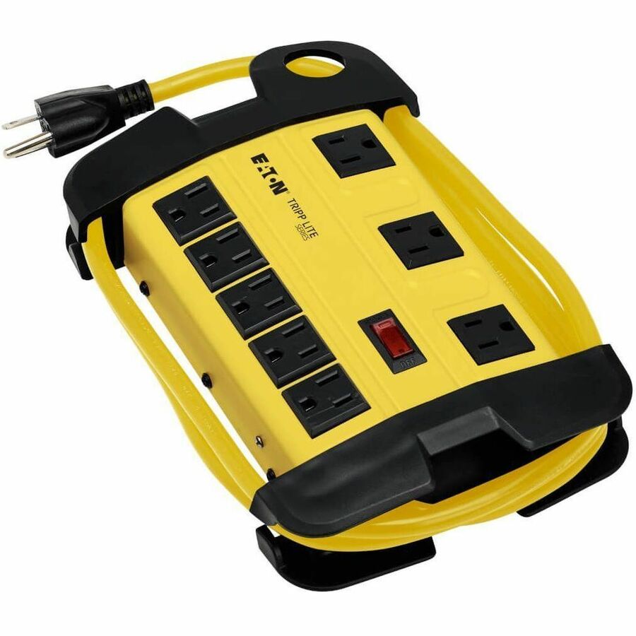 Eaton Tripp Lite Series Power It! 8-Outlet Safety Power Strip, 15 ft. (4.57 m) Cord, Hang Holes, Cord Wrap, Outlet Covers