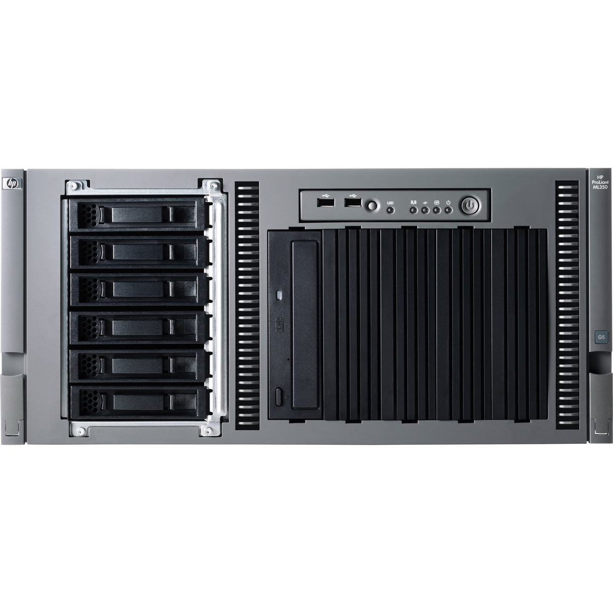 HPE ProLiant ML350 G5 5U Rack Server - 1 Xeon E5420 2.50 GHz - 2 GB RAM - Serial ATA, Serial Attached SCSI (SAS) Controller