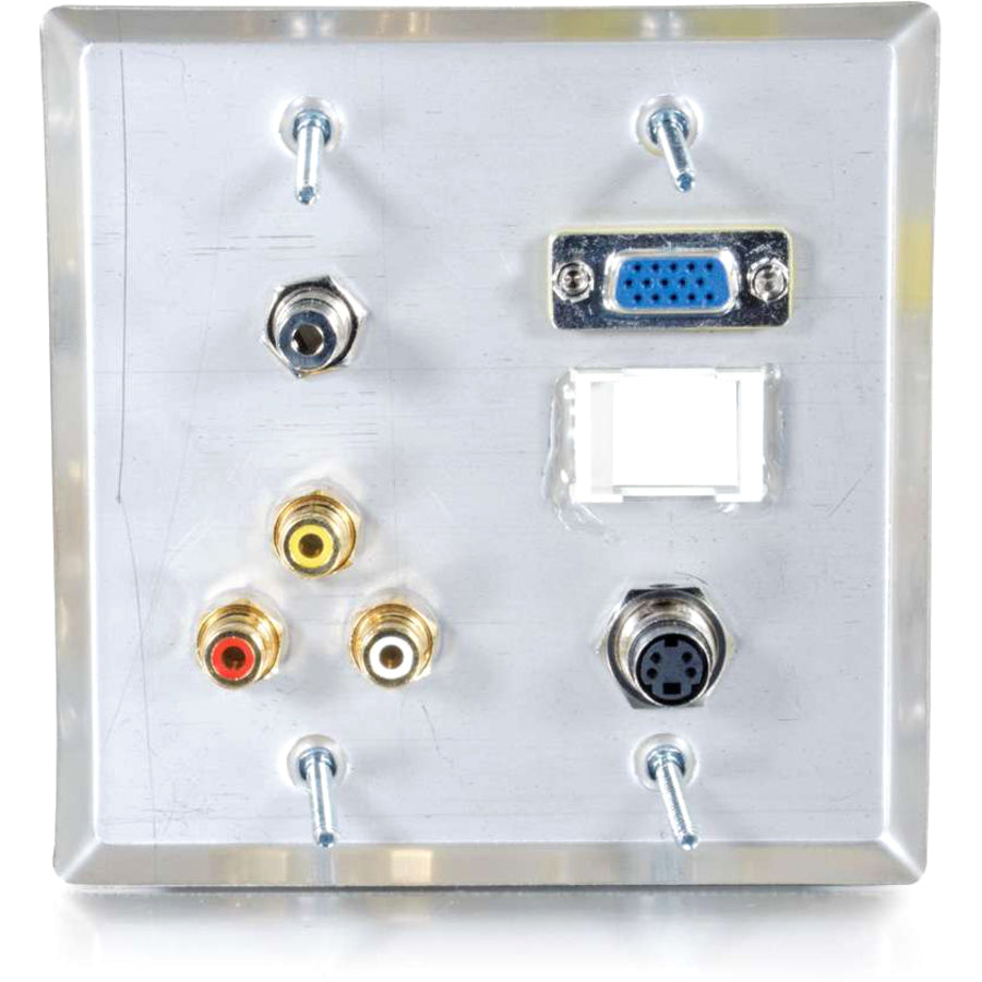 C2G 6 Port Audio & Video Faceplate