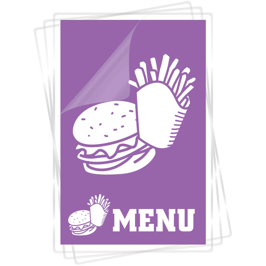 Fellowes Glossy Pouches - Menu, 3 mil, 25 pack