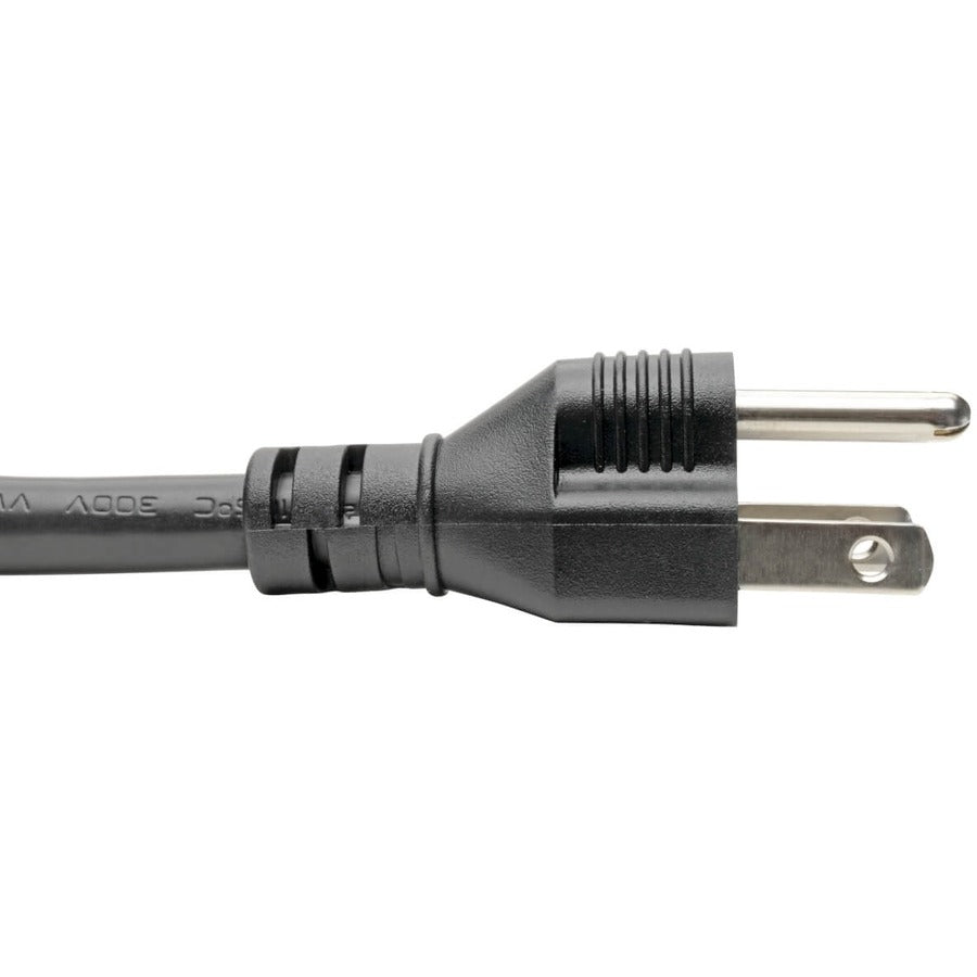Eaton Tripp Lite Series Computer Power Cord, C19 to NEMA 5-15P - Heavy-Duty, 15A, 125V, 14 AWG, 10 ft. (3.05 m), Black