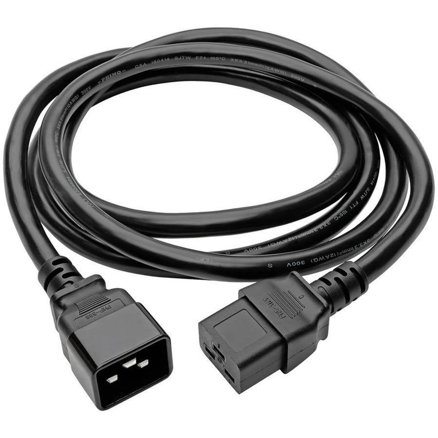 Eaton Tripp Lite Series Power Extension Cord, C19 to C20 - Heavy-Duty, 20A, 250V, 12 AWG, 6 ft. (1.83 m), Black