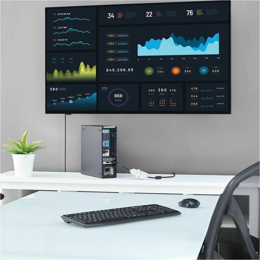 StarTech.com DisplayPort to DVI Adapter, DisplayPort to DVI-D Adapter/Video Converter 1080p, DP 1.2 to DVI Monitor, Latching DP Connector