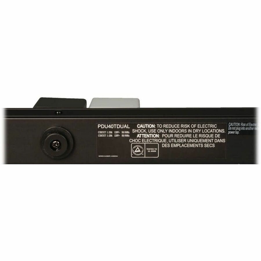 Eaton Tripp Lite Series 3.8kW Single-Phase Dual-Circuit 120V Basic PDU, 40 NEMA 5-15/20R Outlets, NEMA L5-20P/5-20P Inputs, 10 ft. (3.05 m) Cords, 0U