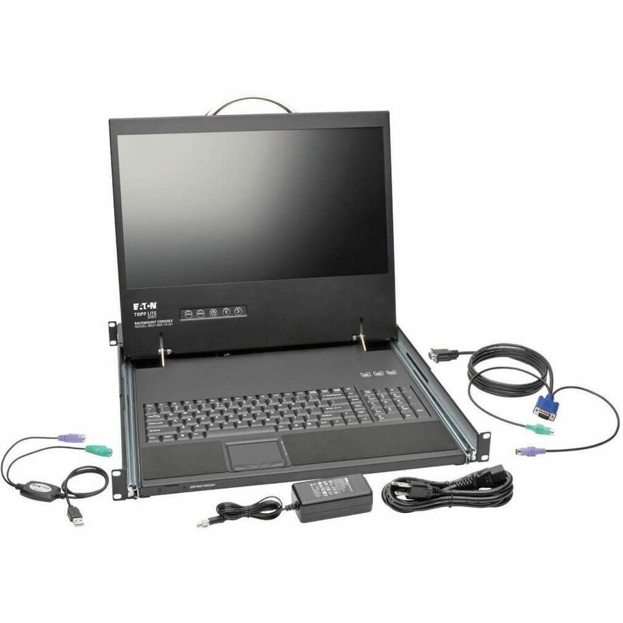 1U KVM RACK CONSOLE 19IN LCD