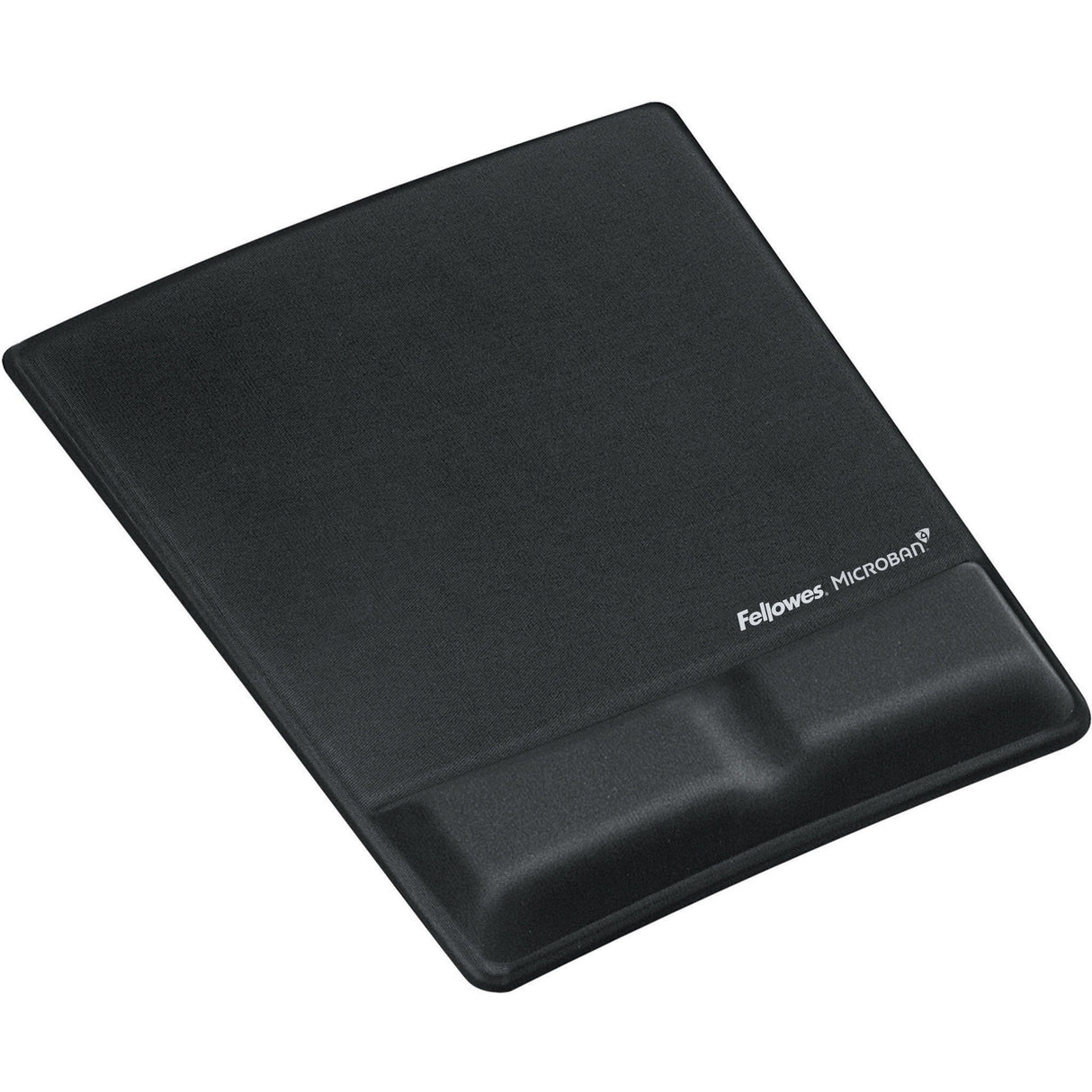 Fellowes® MICROBAN® Memory Form Mouse Pad with Wrist Support - Black (9181201)
