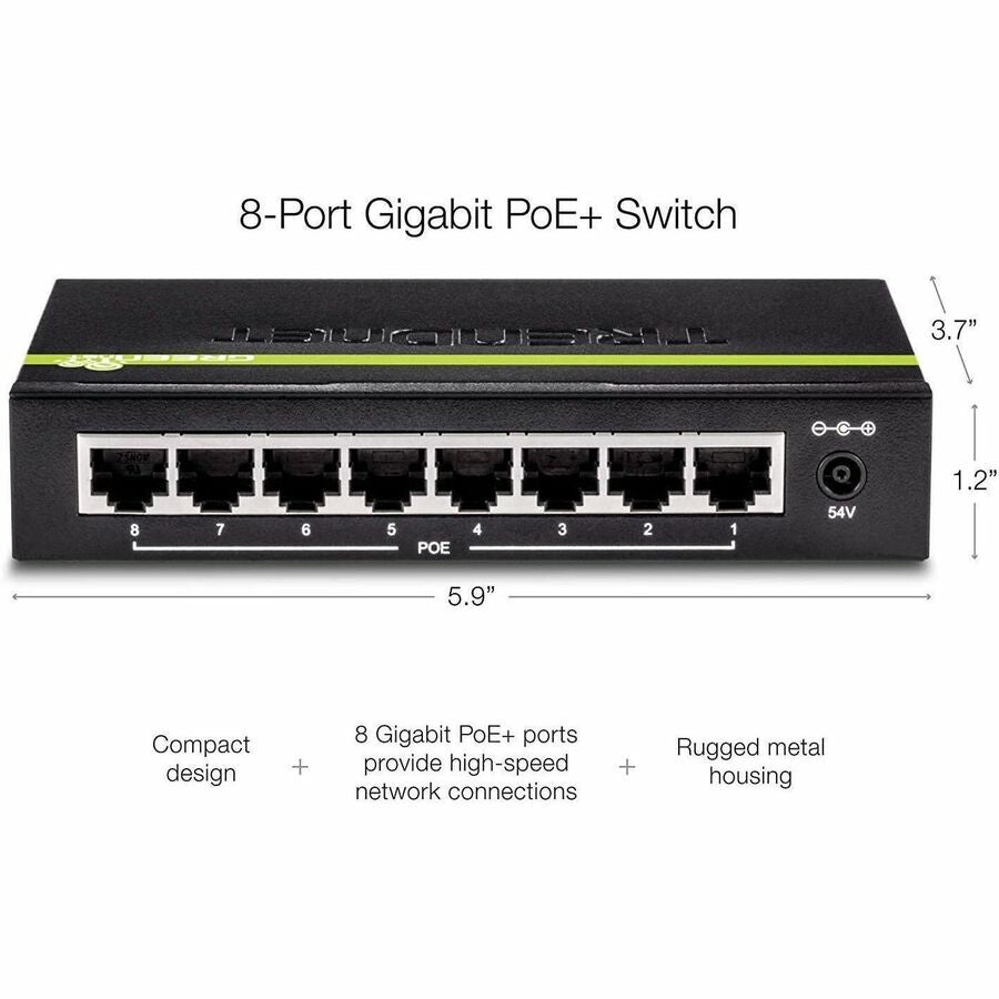 8-Port 10/100Mbps PoE Switch