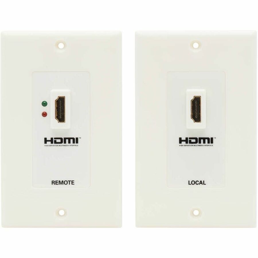 Eaton Tripp Lite Series HDMI over Dual Cat5/Cat6 Extender Wall Plate Kit with Transmitter and Receiver, TAA
