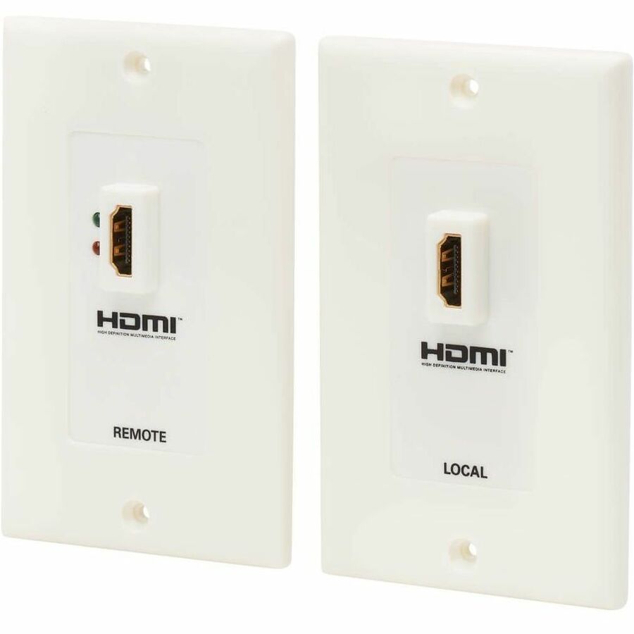 Eaton Tripp Lite Series HDMI over Dual Cat5/Cat6 Extender Wall Plate Kit with Transmitter and Receiver, TAA
