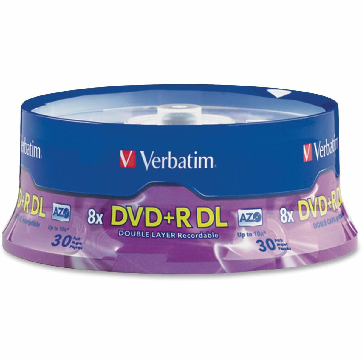 Verbatim 96542 DVD Recordable Media - DVD+R DL - 8x - 8.50 GB - 30 / Pack - Silver