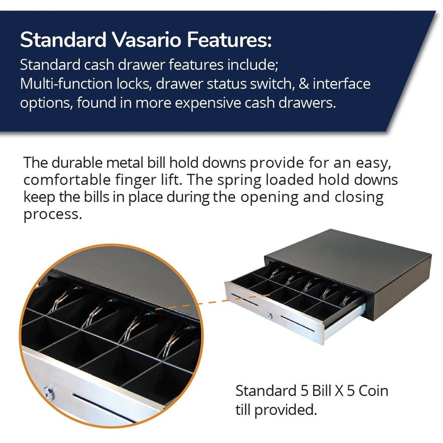 apg®Standard- Duty Point of Sale Cash Drawer | Vasario Series VBS320-BL1915