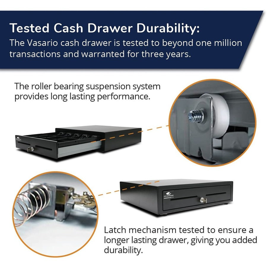 VASARIO DRAWER 16X16 BLK 24V