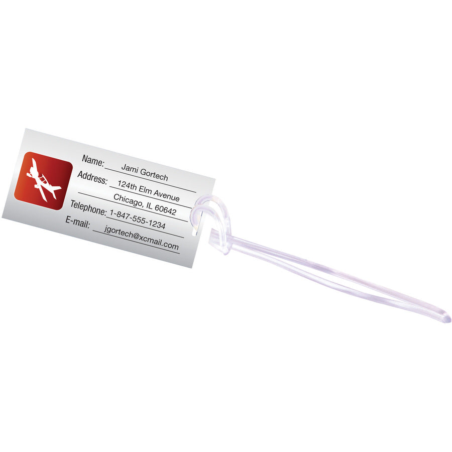 Fellowes Glossy Pouches - Luggage Tag with loop, 5 mil, 25 pack