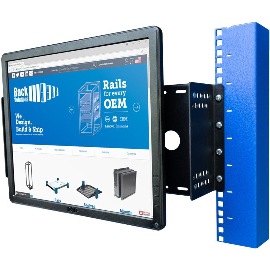 Rack Solutions 4U Adjustable Monitor Rackmount (No Monitor)