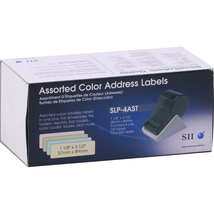 Seiko Address Label 4 pack (Red, Green, Blue, White)