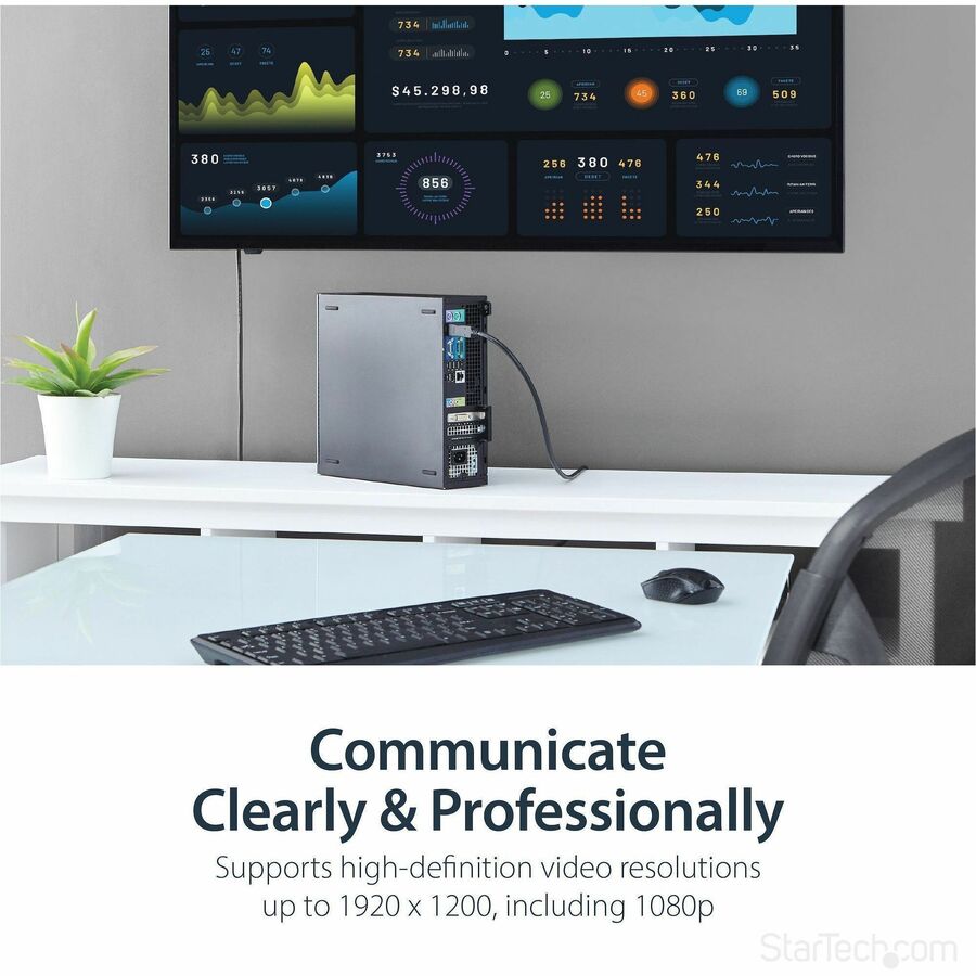 StarTech.com 10ft (3m) DisplayPort to DVI Cable, DisplayPort to DVI-D Adapter/Converter Cable, 1080p Video, DP 1.2 to DVI Monitor Cable