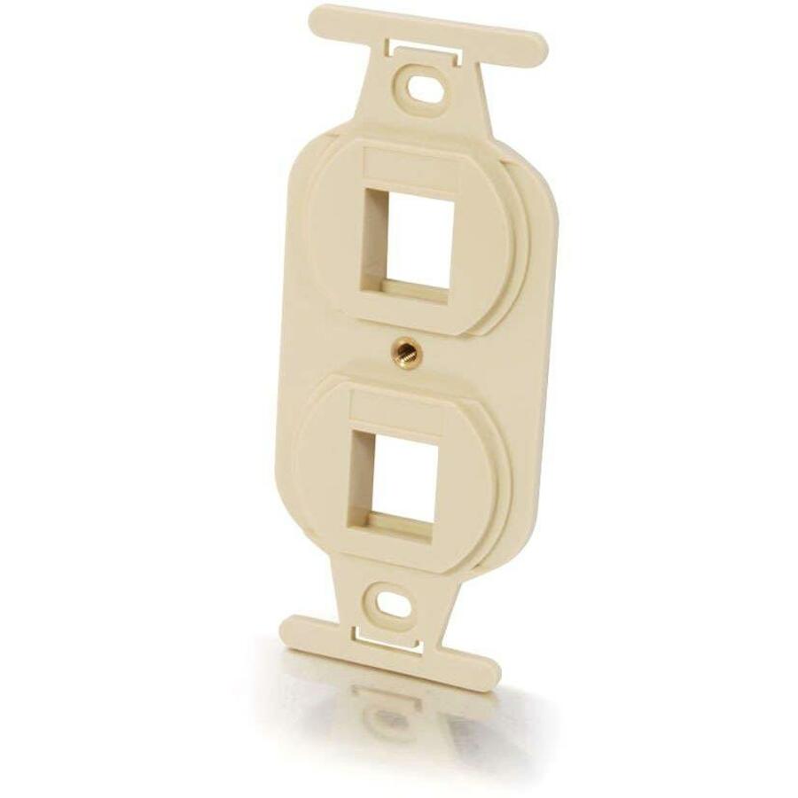 C2G Duplex 2-Port NEMA 106 Decorative Style Wall Plate - Ivory
