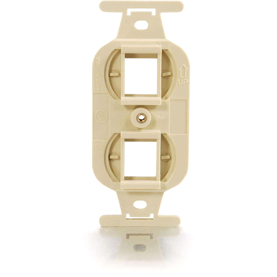 C2G Duplex 2-Port NEMA 106 Decorative Style Wall Plate - Ivory