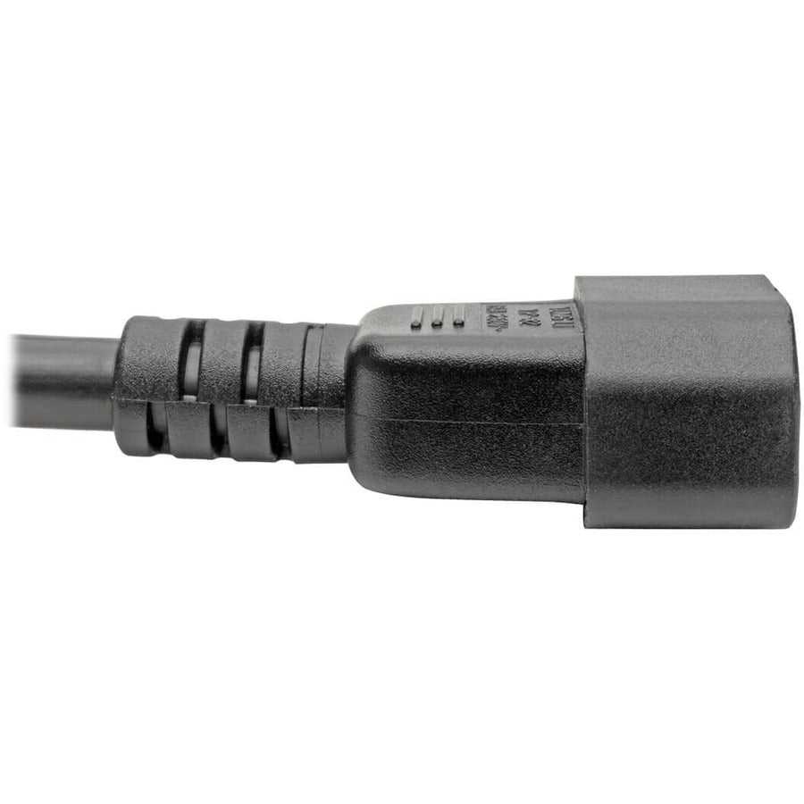 Eaton Tripp Lite Series Power Cord, C19 to C14 - Heavy-Duty, 15A, 250V, 14 AWG, 2 ft. (0.61 m), Black