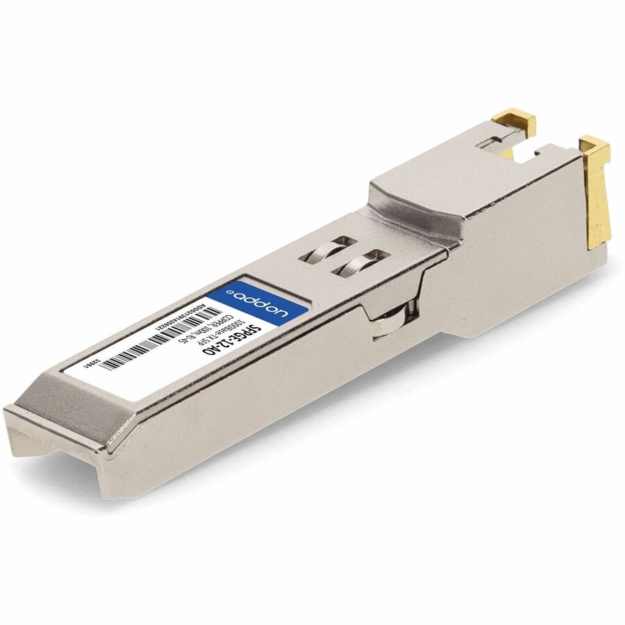 AddOn Riverstone SFPGE-12 Compatible TAA Compliant 10/100/1000Base-TX SFP Transceiver (Copper, 100m, RJ-45)