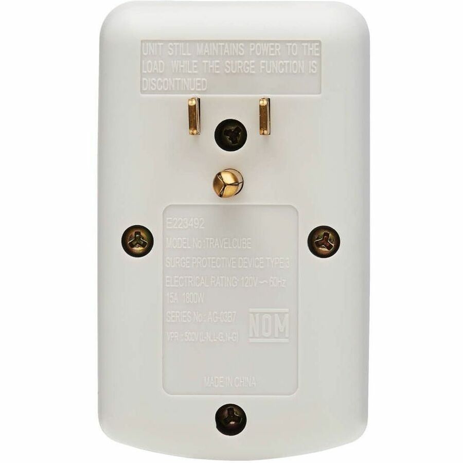 Eaton Tripp Lite Series Protect It! 1-Outlet Portable Surge Protector, Direct Plug-In, 750 Joules, Tel/Modem Protection