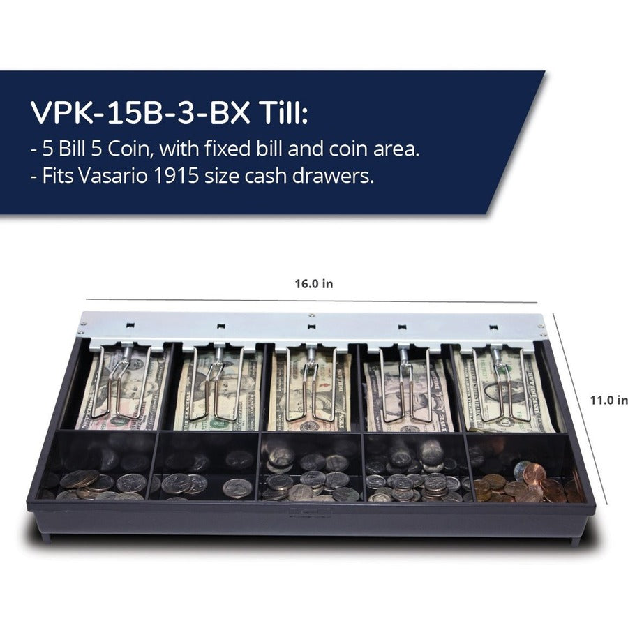 apg® Cash Drawer VPK-15B-3-BX Till