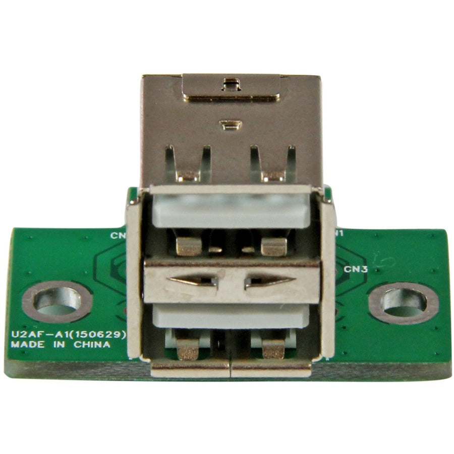 StarTech.com 2 Port USB Motherboard Header Adapter - USB A to USB 10 Pin Header F/F