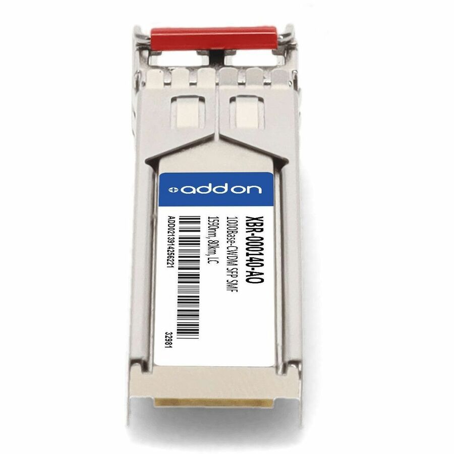 Brocade (Formerly) XBR-000140 Compatible TAA Compliant 1000Base-CWDM SFP Transceiver (SMF, 1590nm, 80km, LC)