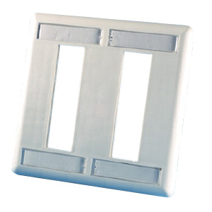 Ortronics TracJack 6 Socket 2 Gang Faceplate