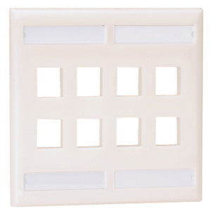 Panduit NetKey 8 Sockets Double Gang Faceplate