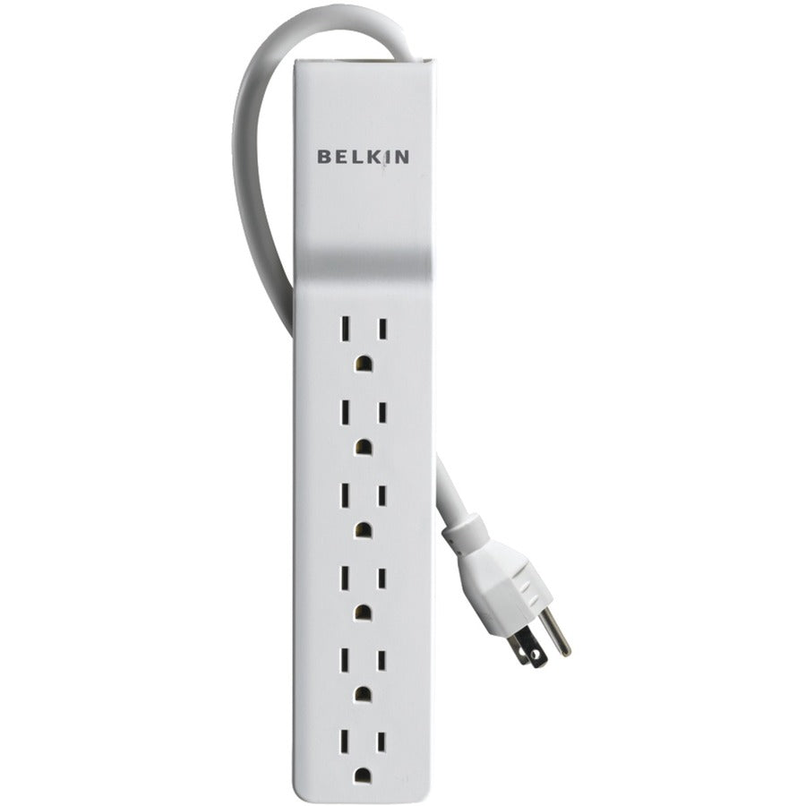 Belkin 6 Outlet Power Strip Surge Protector with 6ft Power Cord - 720 Joules - White