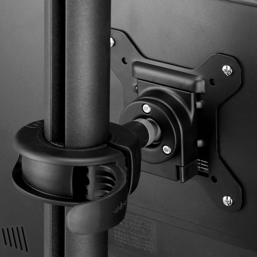 Atdec 29.5in pole desk mount with one display head - Loads up to 26.5lb - VESA 75x75, 100x100