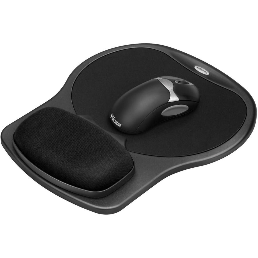 Fellowes® Easy Glide Gel Mouse Pad Wrist Rest - Black (93730)