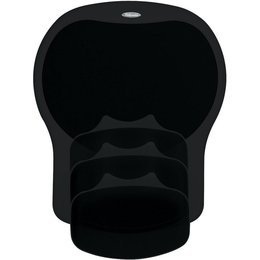 Fellowes® Easy Glide Gel Mouse Pad Wrist Rest - Black (93730)