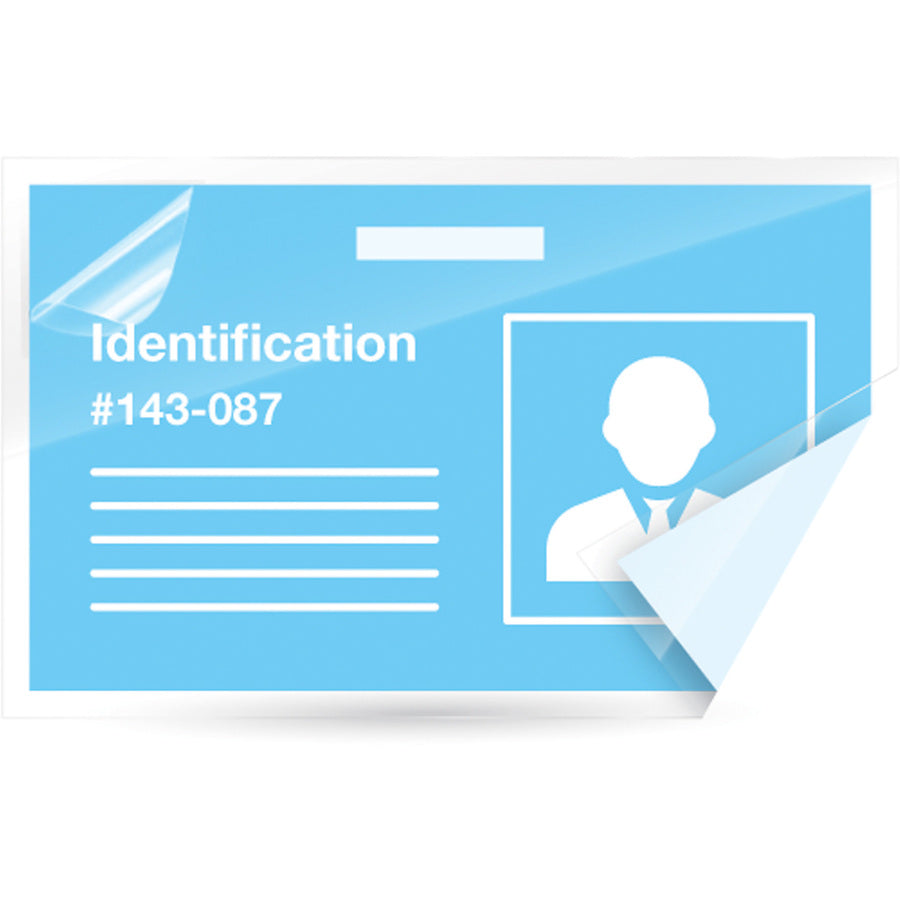 Fellowes Self-Adhesive Pouches - Business Card, 5mil, 5 pack