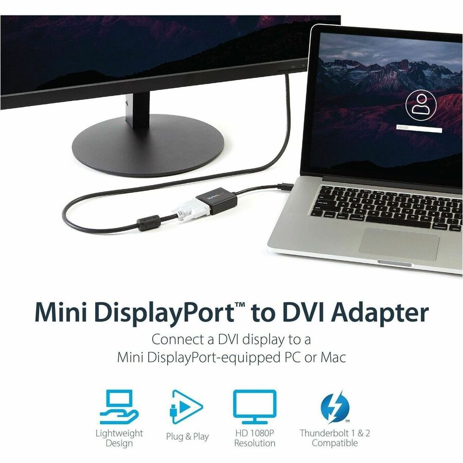 StarTech.com Mini DisplayPort to DVI Video Adapter Converter